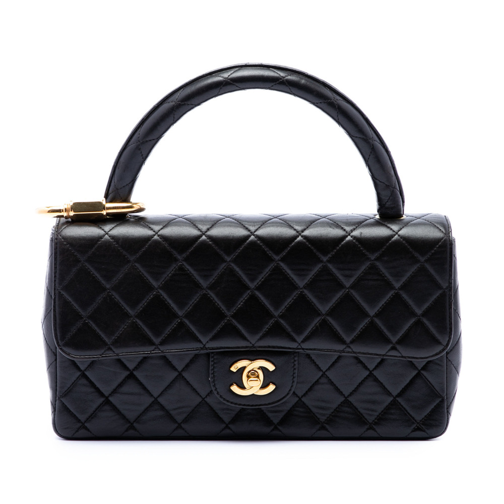 Pre-Loved Chanel Medium Lambskin Kelly Parent Top Handle Bag
